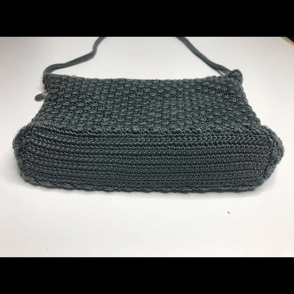 The Sak grey crochet crossbody bag purse
